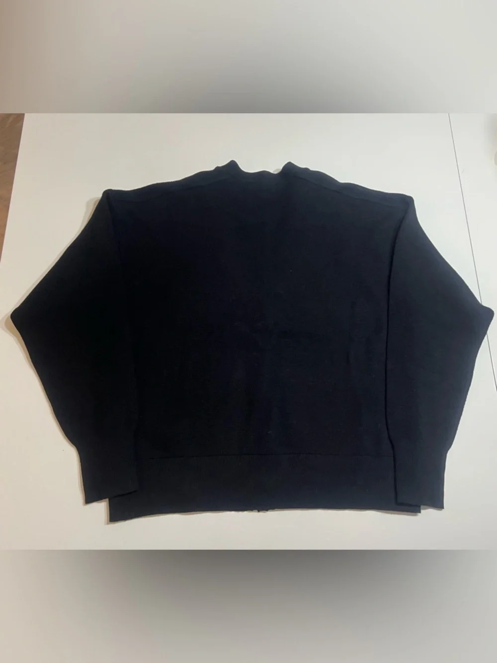 ZARA Black V-Neck Cardigan with Decorative Buttons - Picture 16 of 16